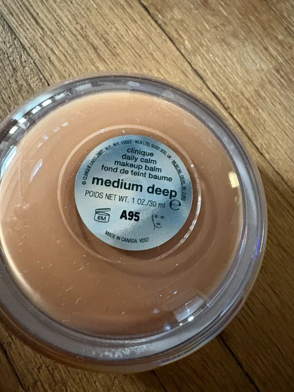 Clinique Daily Calm Makeup Balm Foundation Shade Medium Deep